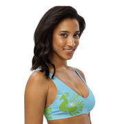 Haut de maillot de bain éco-responsable rembourré ciel bleu ORGANIC