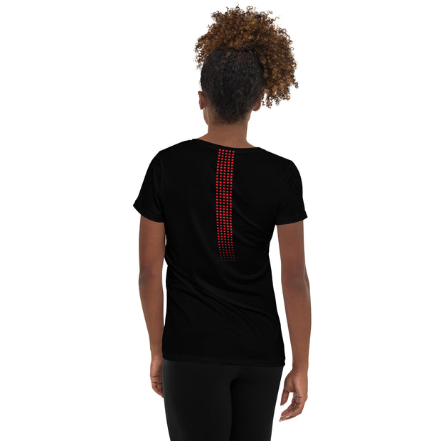 T-shirt de sport noir pour femmes ERELIS