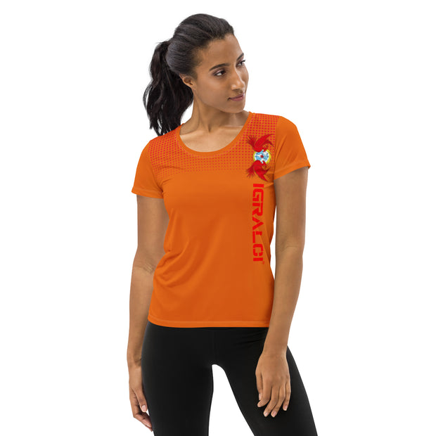 T-shirt de sport pour femmes orange ERELIS