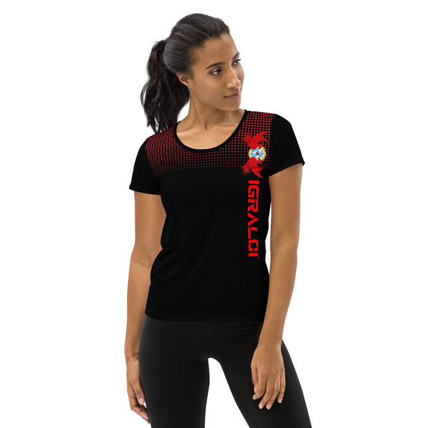 T-shirt de sport noir pour femmes ERELIS