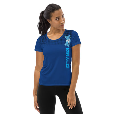 T-shirt de sport pour femmes bleu ERELIS