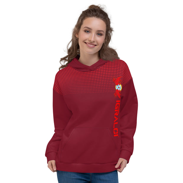 Sweat à Capuche Bordeaux ERELIS