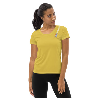 T-shirt de sport jaune pour femmes SANYI