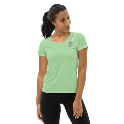 T-shirt de sport vert pour femmes SANYI