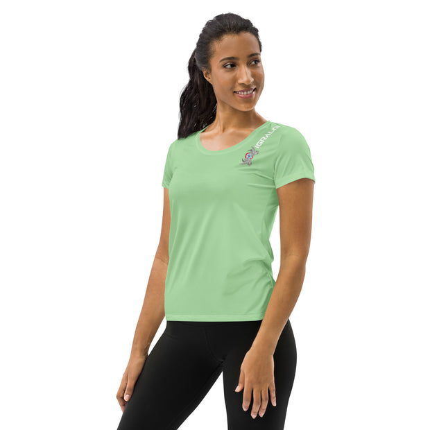 T-shirt de sport vert pour femmes SANYI
