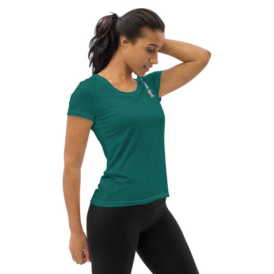 T-shirt de sport vert pour femmes SANYI