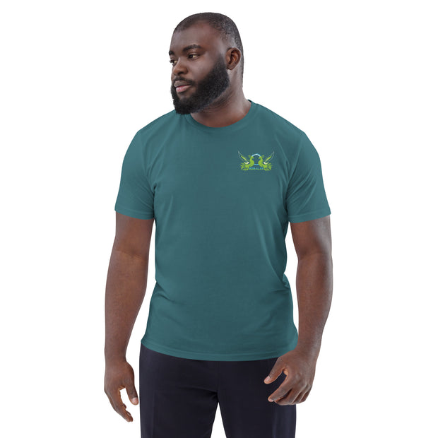 T-shirt en coton biologique Vert d'eau ORGANIC